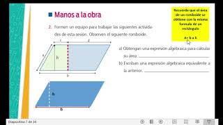 Telesecundaria Matemáticas II Bloque II Secuencia 18 Figuras Geométricas y Expresiones Equivalents2 [upl. by Kwon]