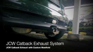 R53 MINI Cooper S JCW Exhaust Sound vs Stock [upl. by Nwahsat]