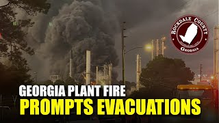 Fire at Georgia Chemical Plant Prompts Evacuations Order [upl. by Cummings]