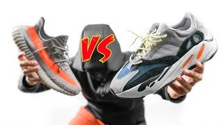 I DONT CARE WHAT ANYONE SAYS  YEEZY 700 WAVE RUNNER VS YEEZY 350 BOOST V2 [upl. by Kcirdehs]