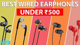 Top 5 Best Wired Earphones Under 500 in 2024 🔊 Best Earphones Under 500 in India 2024 [upl. by Sansone]