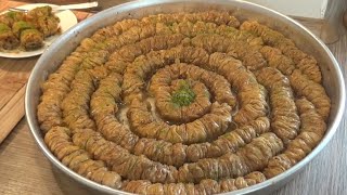 Citir citir El acmasi Cevizli Büzme Baklava tarifi [upl. by Zulema]