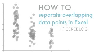 How to separate overlapping data points in Excel [upl. by Ainesej276]