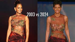 Halle Berry Wears ICONIC 2002 Oscar Dress AGAIN [upl. by Oicnerolf444]