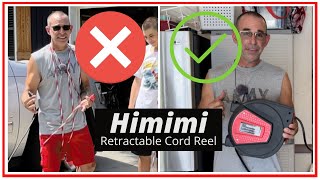 REVIEW  The BEST Retractable Electric Cord Reel Himimi 50ft Reel with Circuit Protection [upl. by Abehsat711]