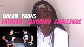 Reacting to  Dolan Twins quot Extreme Laughing Challengequot [upl. by Aleydis]