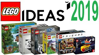 All LEGO Ideas Sets 2019  Lego Speed Build Review [upl. by Dyson]