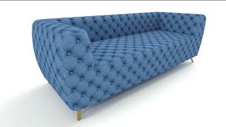 Autocad 3d furniture sofa design part2 [upl. by Etnovahs]