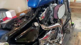 Hammer 1275 Sportster 560 cams ported 2006 heads Mikuni HSR42 [upl. by Sherar]