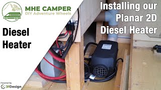 Sprinter L4H3 Campervan Conversion  E13  Planar 2D Diesel Heater Install and Demonstration [upl. by Arita]