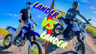 LANDER ANTIGA vs LANDER NOVA MOTARD vs MOTARD AVALIACAO E TOP SPEED [upl. by Camey]