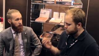 Interview with Kyle Gellis of Warped Cigars at IPCPR 2014 [upl. by Mylo]