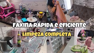 FAXINA RÁPIDA E EFICIENTE Limpeza e organização completa [upl. by Refinaj]