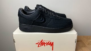 Nike Air Force 1 Low Stussy Black [upl. by Stuppy]