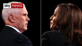 HIGHLIGHTS Pence v Harris Vice Presidential debate [upl. by Akihsal]