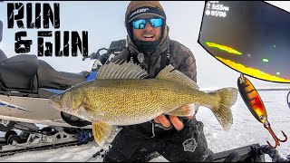 POUNDING Walleyes Ice Fishing My FAVORITE Lake [upl. by Shayn3]