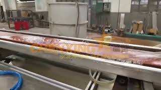 WPC Profile Extrusion Line  Advanced Wood Plastic Composite Production [upl. by Sucramej]