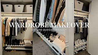 Wardrobe makeover  DIY and budget friendly [upl. by Lear198]