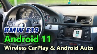 How to connect the Eonon R49 Android 11 Car Stereo with rear camera For BMW E39 [upl. by Gowon]