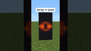 Red Eye 👁️ banner design in Minecraft shorts banner minecraft [upl. by Eluk162]