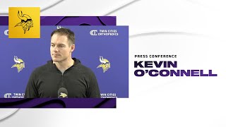 Kevin OConnell on Vikings Injury Updates MNF Standouts Tough Final Stretch Starting at Seattle [upl. by Trebloc]