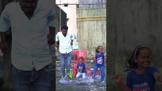 Anam Arhaan and Papa High Jump on Water Balloon 🎈🤪 shorts viralvideo viralshorts [upl. by Alebasi]