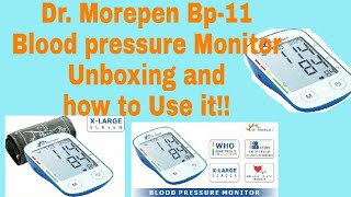 Dr Morepen Bp11 Blood pressure Monitor Unboxing Comparison and how to Use it [upl. by Abehsat]