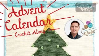 How to Crochet An Advent Calendar Background Step 1  The Crochet Crowd [upl. by Eytak]