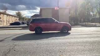 Spotted that Ruby Red Range Rover Sport SVR in Oak Lawn Illinois again [upl. by Ahcorb]