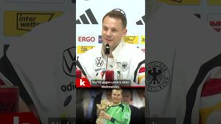 Neuer scherzt “Nichts gegen unsere Weltmeister von 2014 aber…” shorts [upl. by Goldfinch]