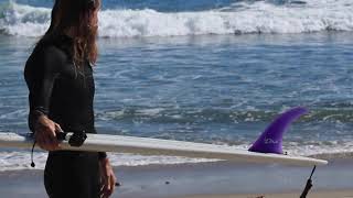 Malibu Surfing Surfrider on a midlength 70 Greenough single fin [upl. by Ekaterina]