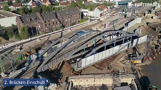 Erneuerung Eisenbahnüberführung u Trog Sebaldsbrücker Heerstr Bremen [upl. by Nnahoj348]