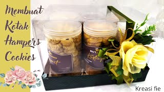 Cara membuat kotak hampers kue kering dari kardus bekas [upl. by Ynnahc]