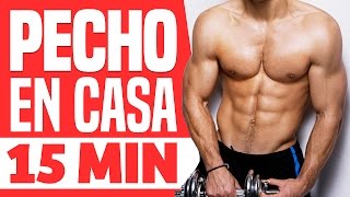 RUTINA PECTORALES EN CASA  Pectoral y brazos 15 minutos [upl. by Jerrold595]