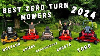 The Best Commercial ZERO TURN Mowers in 2024  TESTED [upl. by Delanie]