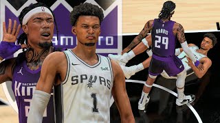 NBA 2K24 MyCAREER  DUNKED ON WEMBANYAMA TWICE BROKE THE ASSIST RECORD [upl. by Mars]