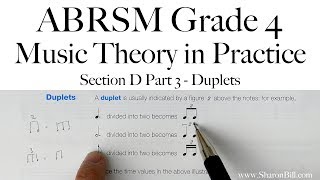 ABRSM Grade 4 Music Theory Section D Part 3 Duplets with Sharon Bill [upl. by Aruon]