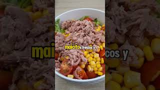 Ensalada Fácil y Saludable 🥗  Receta Deliciosa con Vinagreta Casera [upl. by Buseck479]