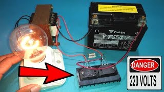 Belajar Membuat Inverter 12v to 220v Menggunakan 2 Transistor [upl. by Merp651]