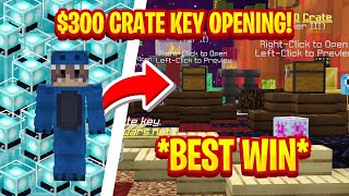 INSANE 300 CRATE OPENING  Minecraft Skyblock PvPWars Fire [upl. by Aenehs561]