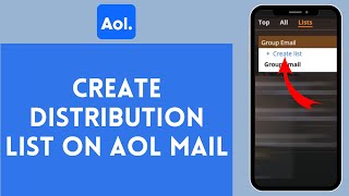 How to Create Distribution List on AOL Mail 2024  AOL Mail Tutorial [upl. by Silverman]