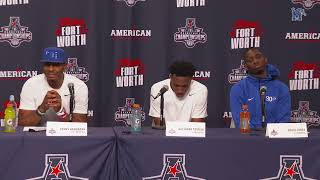 Mens Basketball Penny Hardaway NaeQwan Tomlin and David Jones Press Conference March 14 2024 [upl. by Merras]