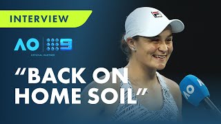 Commentator in tears interviewing Ash Barty Australian Open 2022  Post Match Interview [upl. by Lirva]