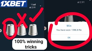 Thimbles 100 winning hack tricks  1xbet thimbles winning tricks thimbles [upl. by Nahtanaj498]