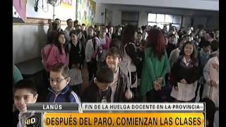 Cómo arrancan las clases los chicos tras 17 días de paro  Telefe Noticias [upl. by Eirrahs]