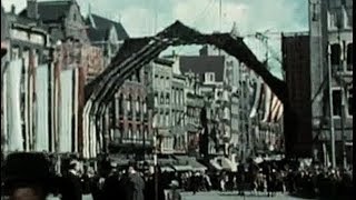 1938 Viering veertigjarig regeringsjubileum Koningin Wilhelmina te Amsterdam  oude filmbeelden [upl. by Adrahs]