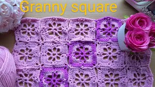 Granny square pattern with a surprise 🫢 part 1 [upl. by Oika]