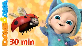 ​​😍 Five Little Ladybugs Mix a Pancake and More Kids Songs  Nursery Rhymes by Dave and Ava 😍 [upl. by Grassi385]