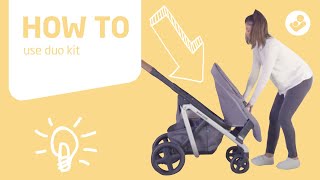 MaxiCosi  Lila stroller  How to use duo kit [upl. by Ute779]