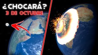 Simulación  ¿METEORITO CHOCARÁ CONTRA LA TIERRA EL 3 DE OCTUBRE [upl. by Aynodal]